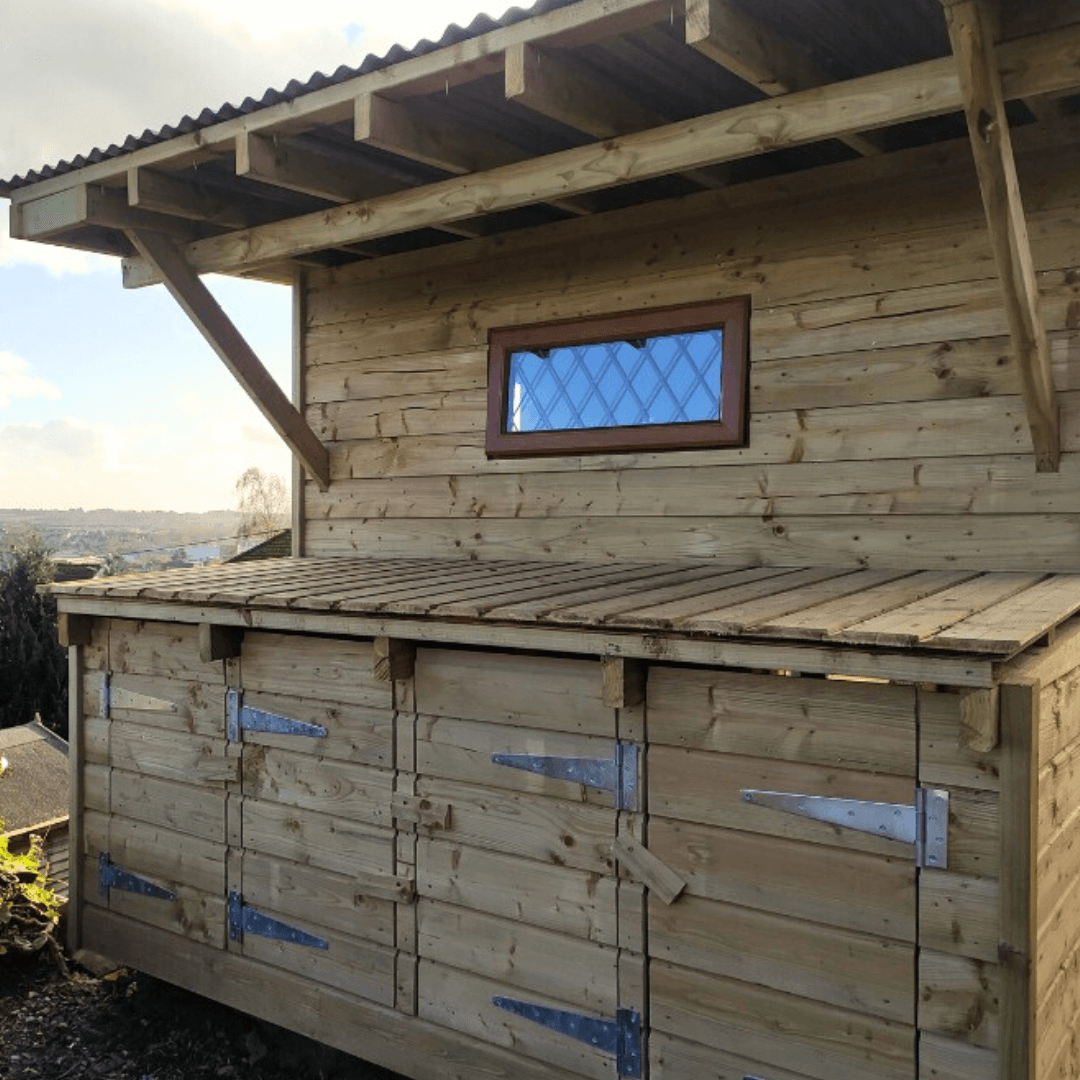 Chicken coop at Top of the City Garden in Waterford City.